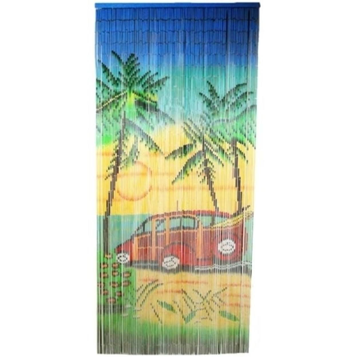 Bamboo54 5253 Woody Car Scene Curtain