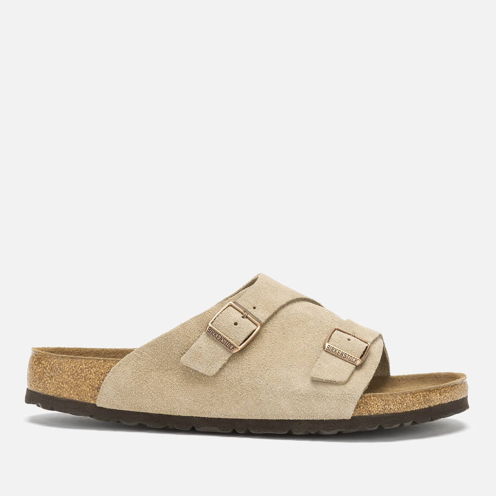 Birkenstock Z?rich Suede Soft Footbed Men's Sandals - Taupe