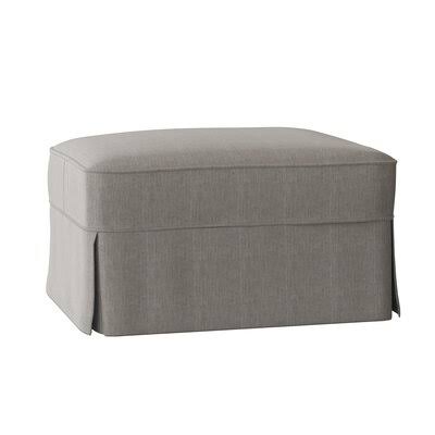 Wayfair Custom Upholstery Barrand Ottoman Body Fabric: Hanover Concrete