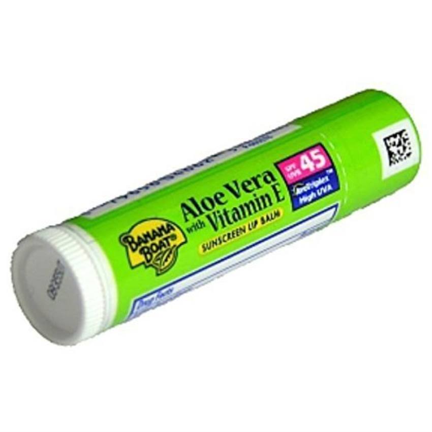 Banana Boat Sunscreen Lip Balm SPF 45 - Aloe Vera Case Pack 24