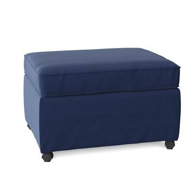 Birch Lane Gillis 28x22 Rectangle Standard Ottoman Body Fabric: Tibby Pewter