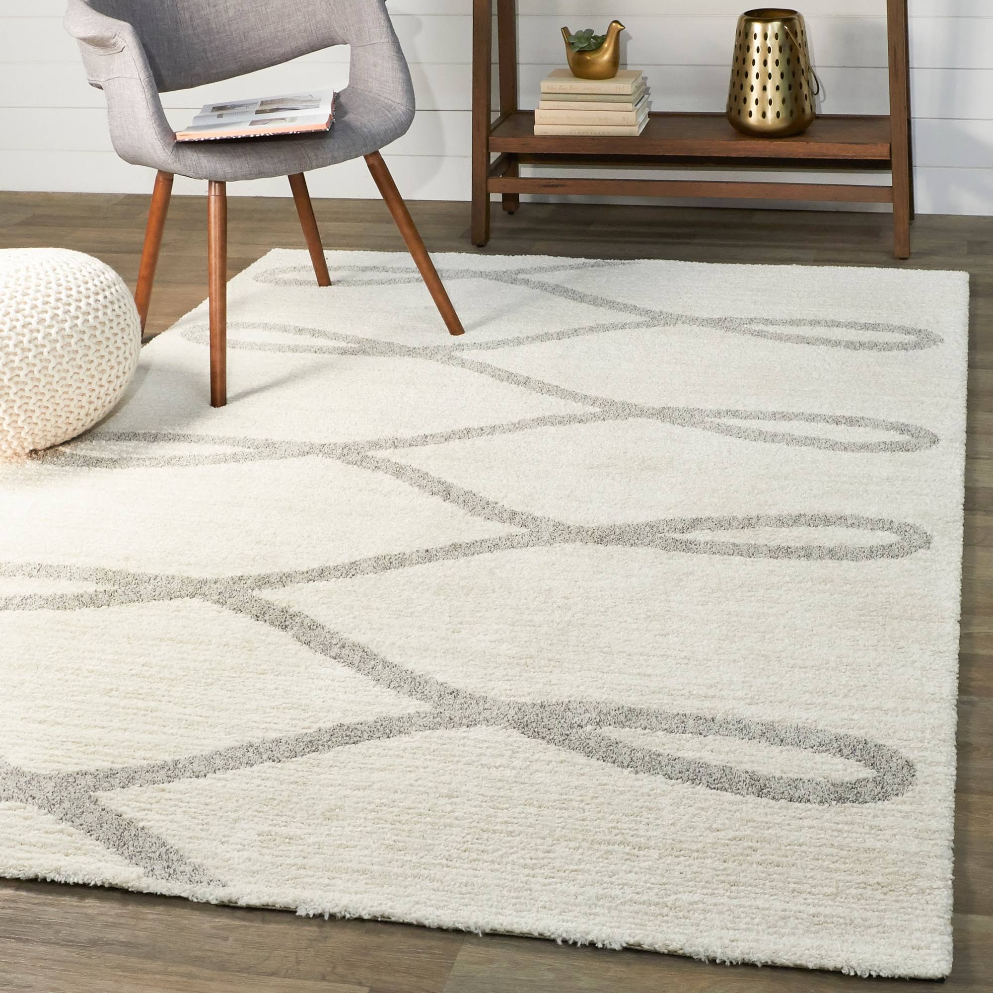 BALTA Alva Cream 8 ft. x 10 ft. Contemporary Area Rug, Ivory