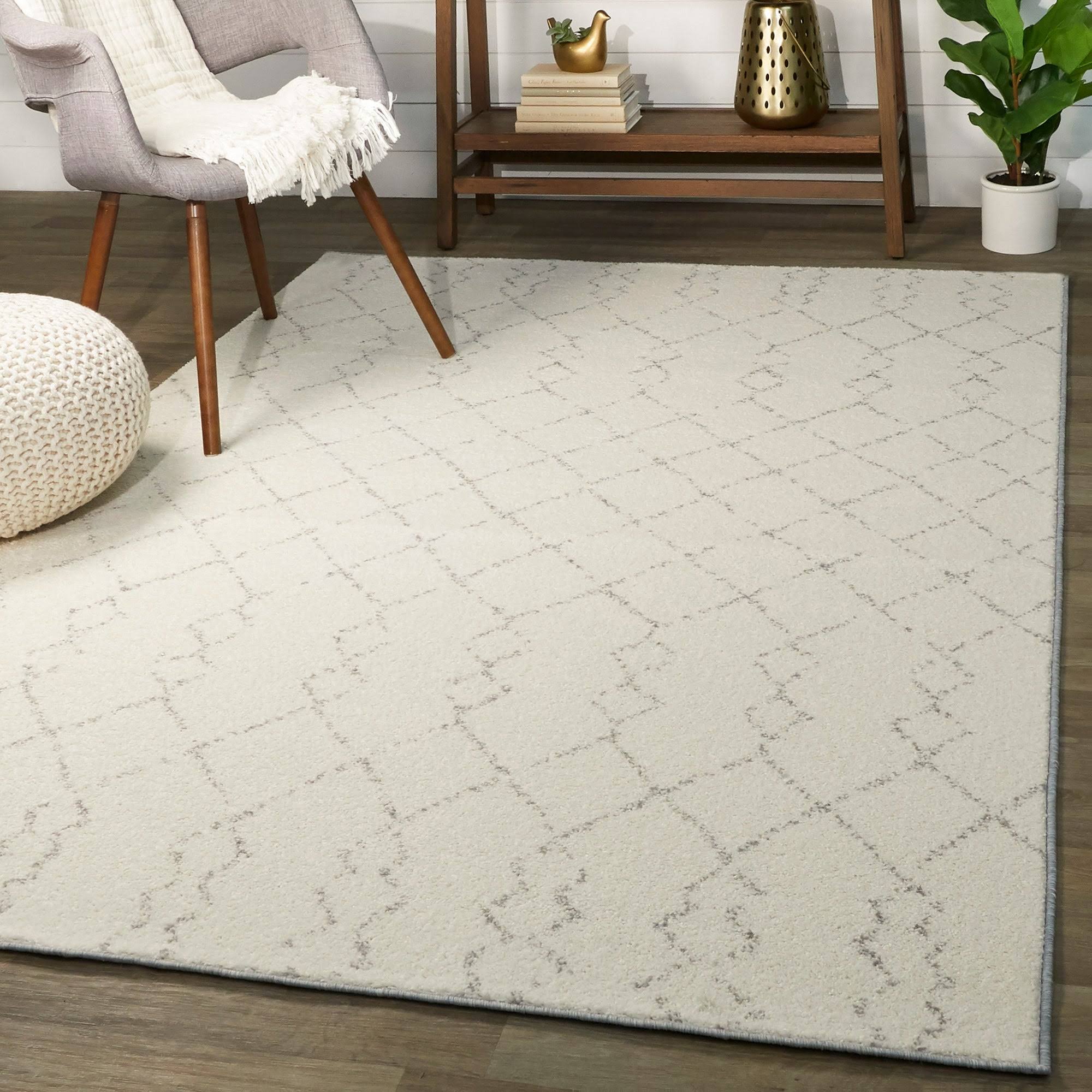 Reeves Moroccan Trellis Area Rug - 5&3x22 x 7& - Charcoal