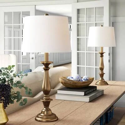 Edgartown Candlestick 29x22 Table Lamp Set