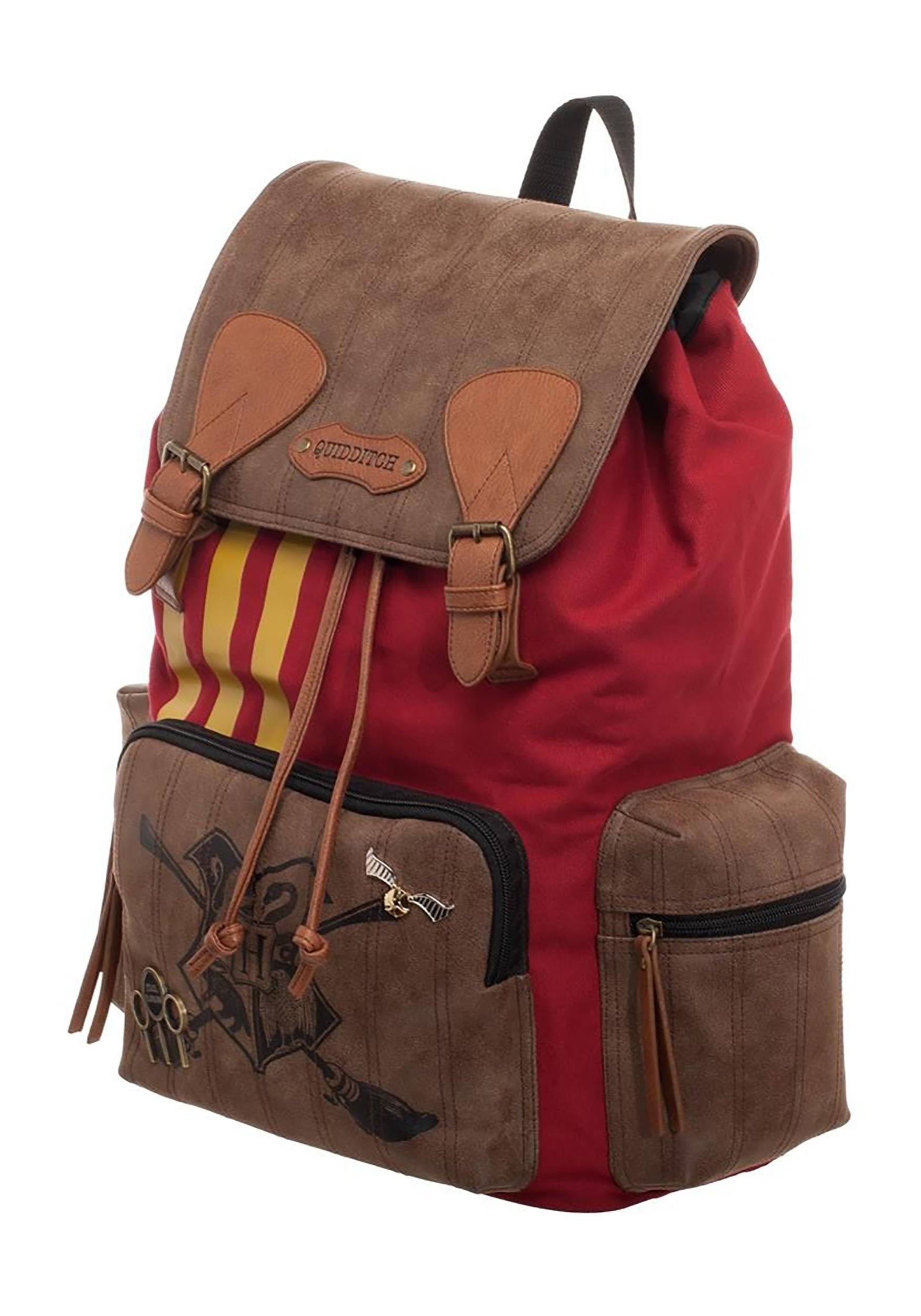 Harry Potter Quidditch Bag Rucksack w/ Convenient Side Pockets