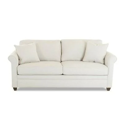 Bedfordshire 77x22 Rolled Arm Sofa with Reversible Cushions Birch Lane Body Fabric: Belsire Berry