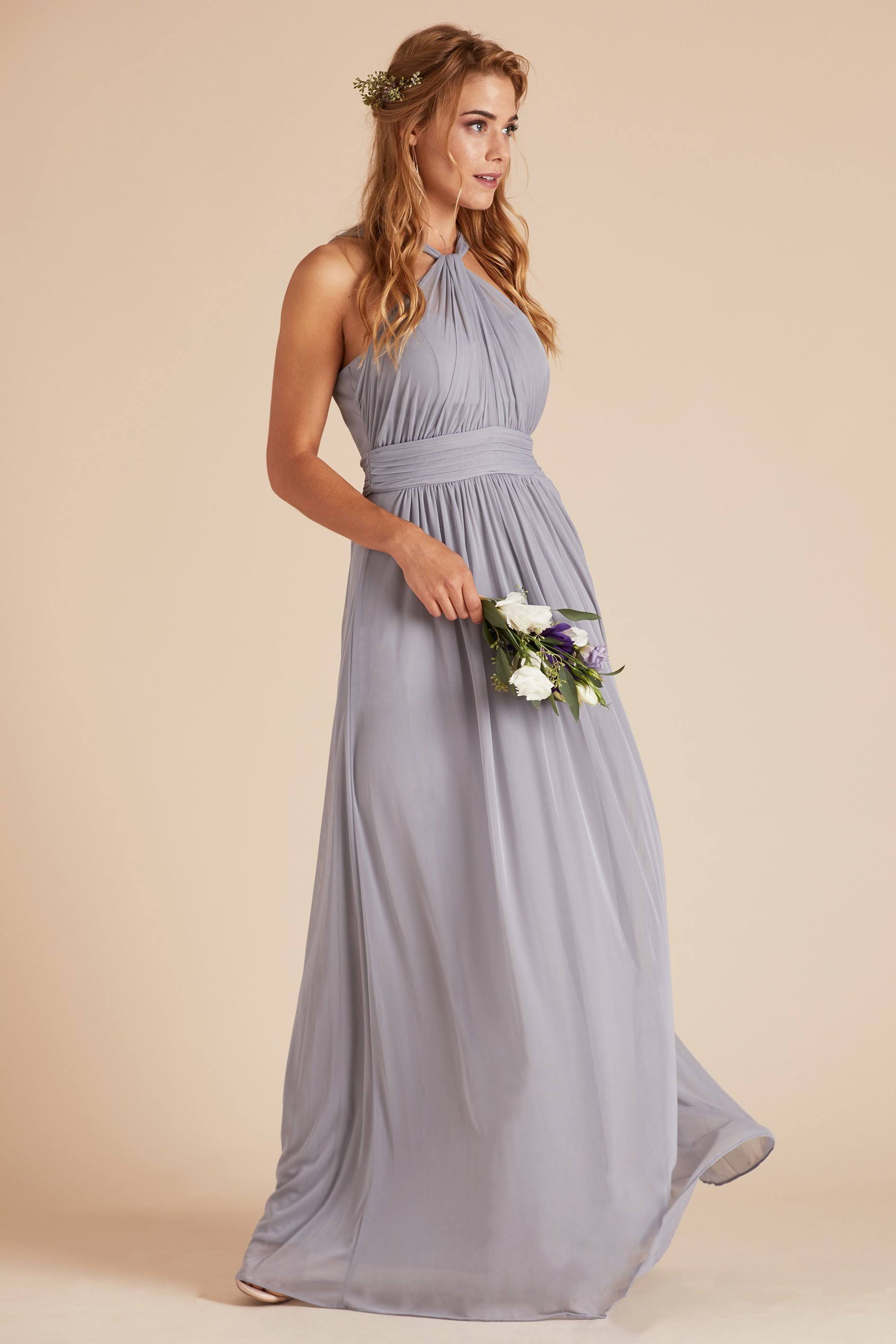 Birdy Grey Kiko Bridesmaid Dress in Silver XL / Silver