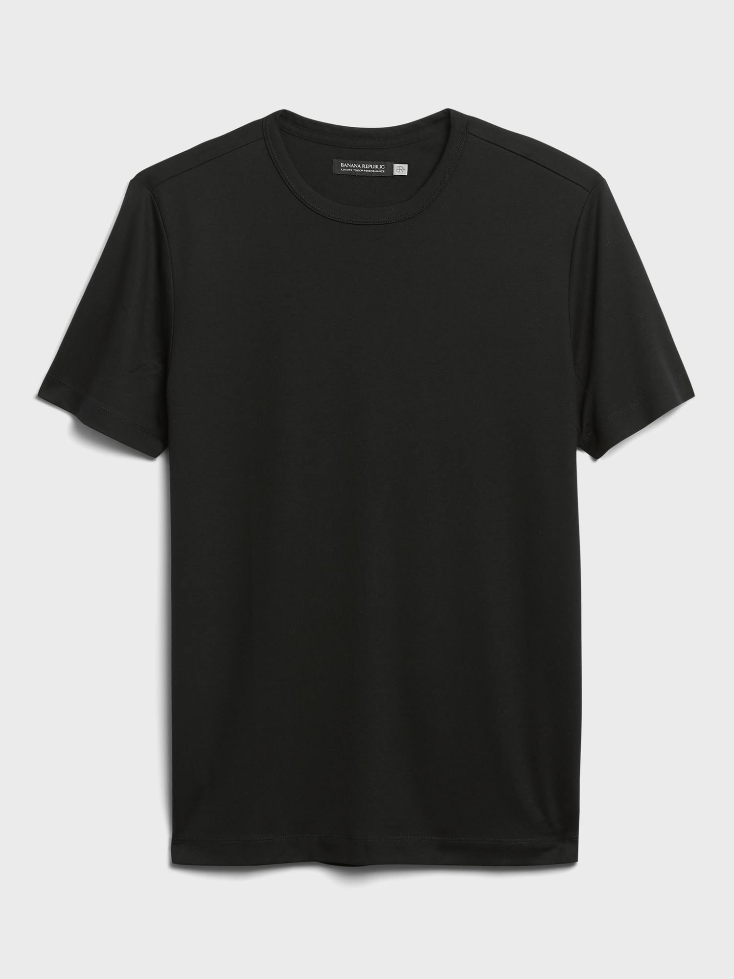 Banana Republic Men's Luxury Touch Performance T-Shirt Black Tall Size M