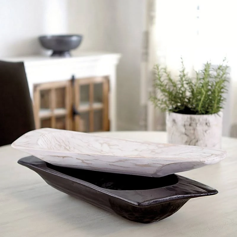 Vintage Dough Bowl - Large Black - Ballard Designs