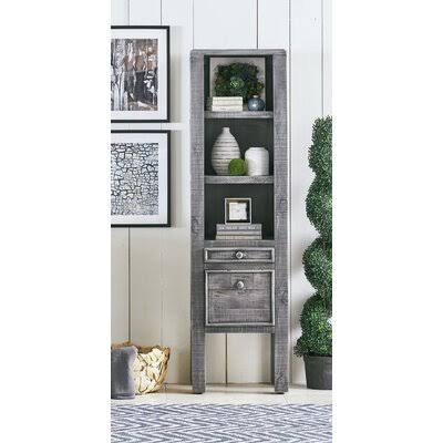 Maura 71x22 H x 15x22 W Solid Wood Standard Bookcase Birch Lane Color: Gray