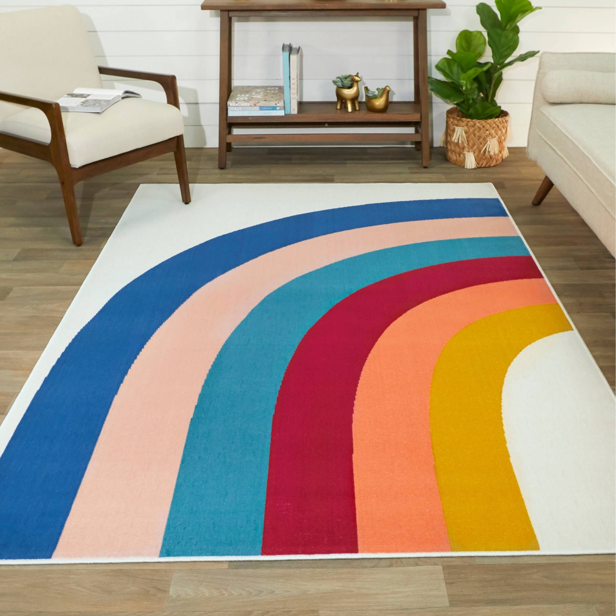 BALTA Penelope Multicolor 5 ft. x 7 ft. Rainbow Print Area Rug