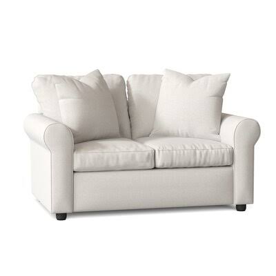Wolsingham Cotton 60x22 Rolled Arm Loveseat Body Fabric: Bevin Natural