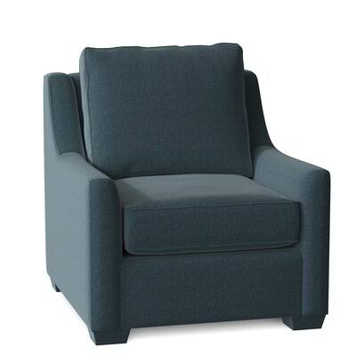 Birch Lane Godwin 33x22 Wide Armchair Body Fabric: Lizzy Prussian