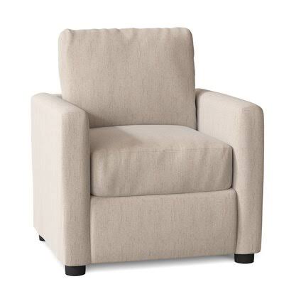 Cambridgeshire 32x22 Wide Armchair Birch Lane Body Fabric: Curious Pearl