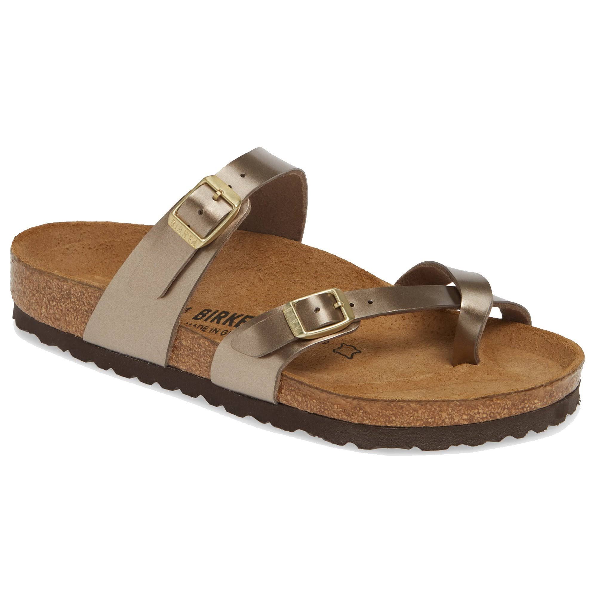 Birkenstock Women's Mayari Sandal - 40 - Electric Metallic Taupe