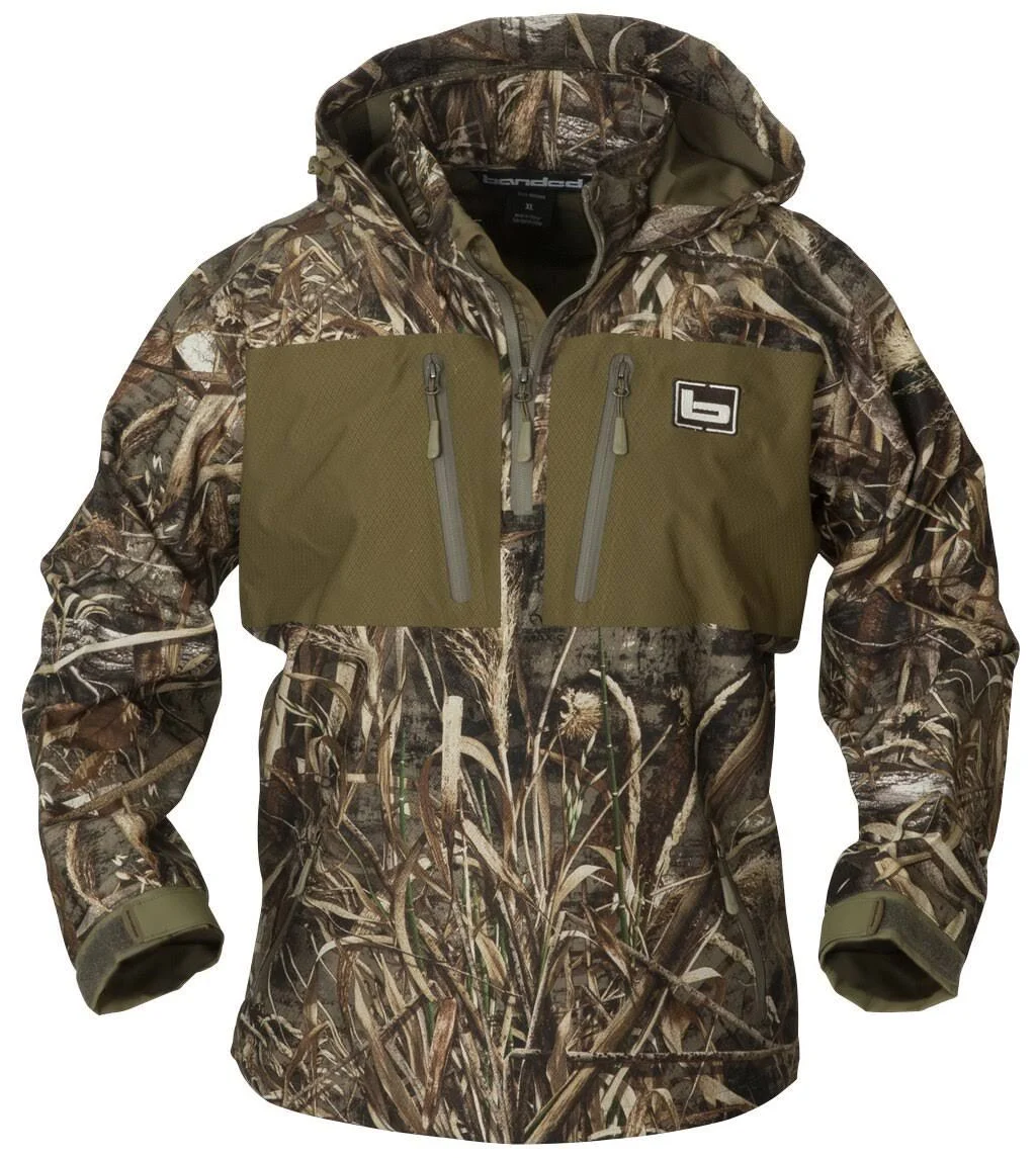 Banded Waterproof 1/4 Zip Hooded Pullover
