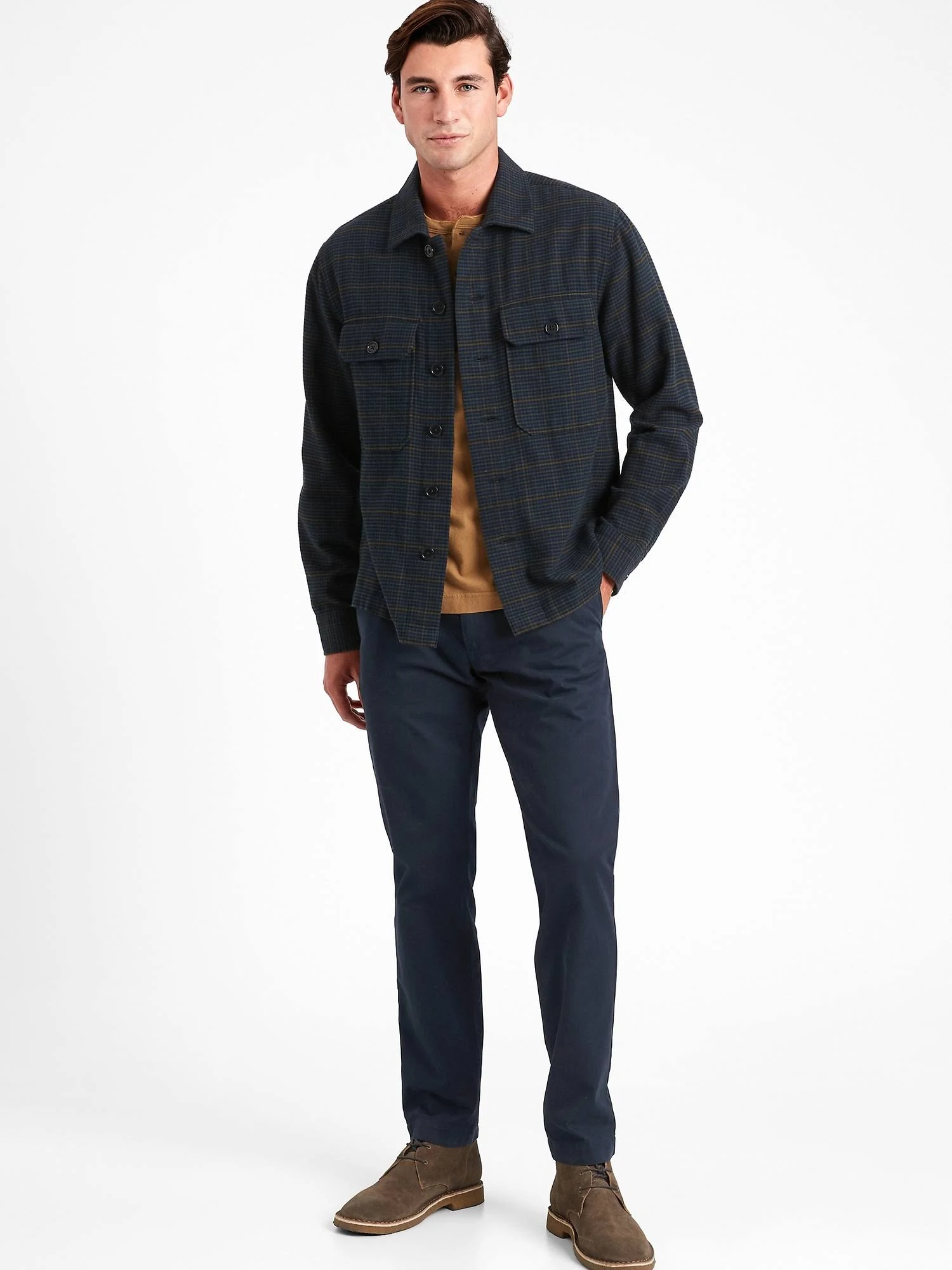 Banana Republic Men's Aiden Slim Chino Pant True Navy Size 44W 34L