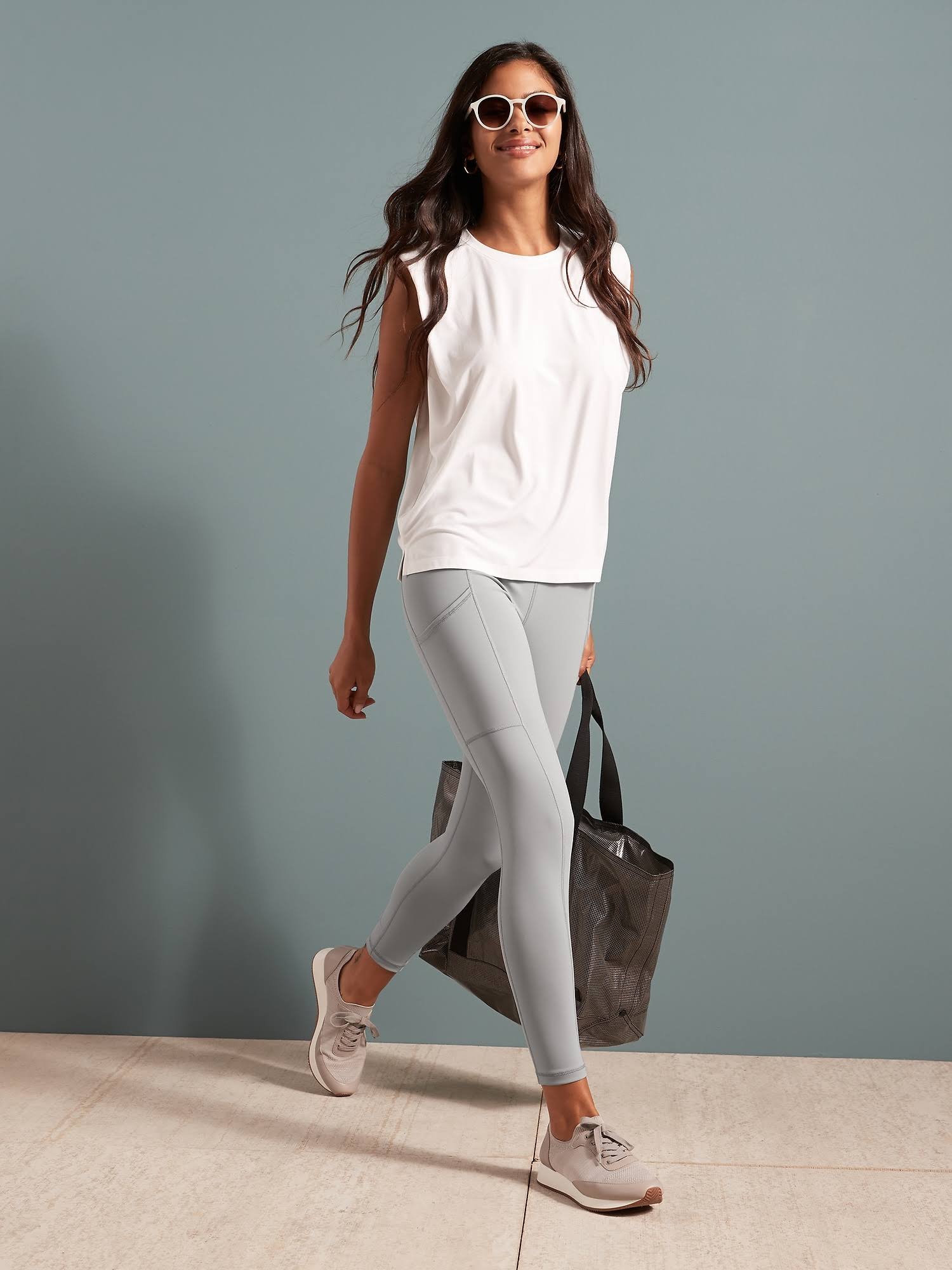 Banana Republic Women's on The Go 7/8 Legging Slate Gray Size XXL