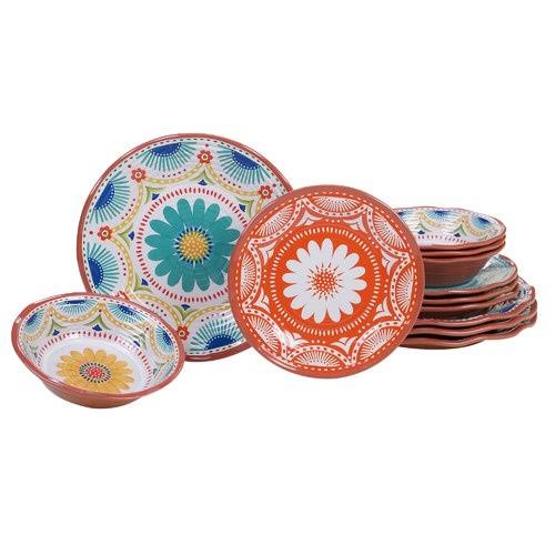 August Grove Fullilove 12 Piece Melamine Dinnerware Set, Service for 4