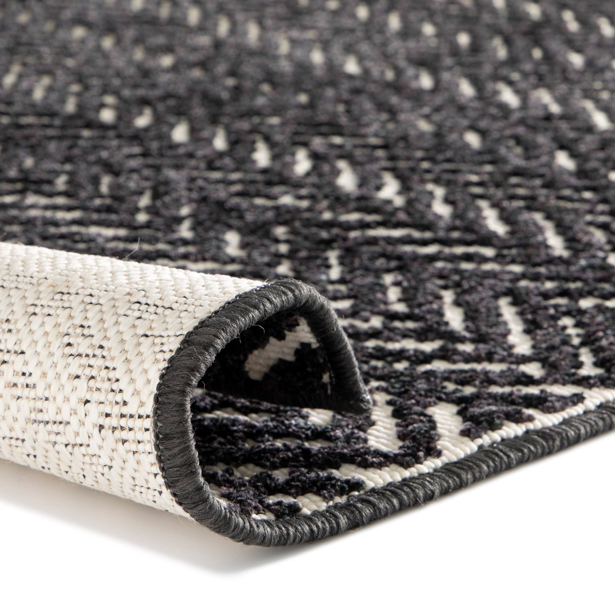 BALTA Tessin Charcoal 5 ft. x 7 ft. Contemporary Area Rug, Grey