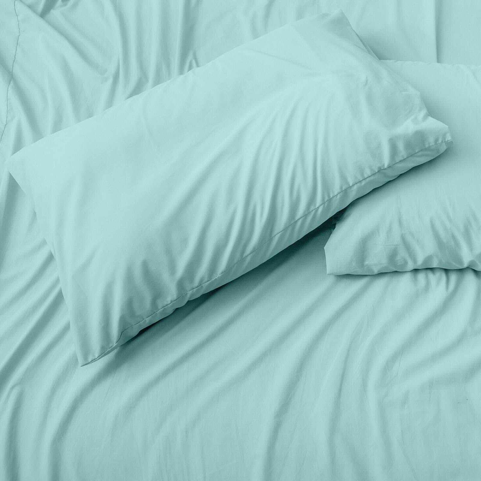 Cypress 6 Piece 1800 Count Sheet Set Bamboo Feel Deep Pockets - Aqua - Split King