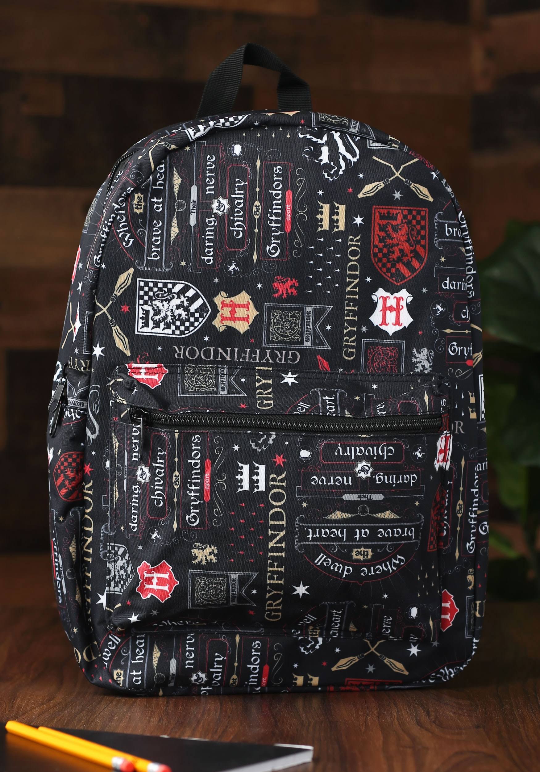 Harry Potter Backpack Icon Print Gryffindor