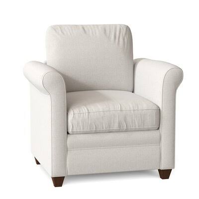 Allensby 35x22 Wide Armchair Birch LANE? Body Fabric: Bevin Natural
