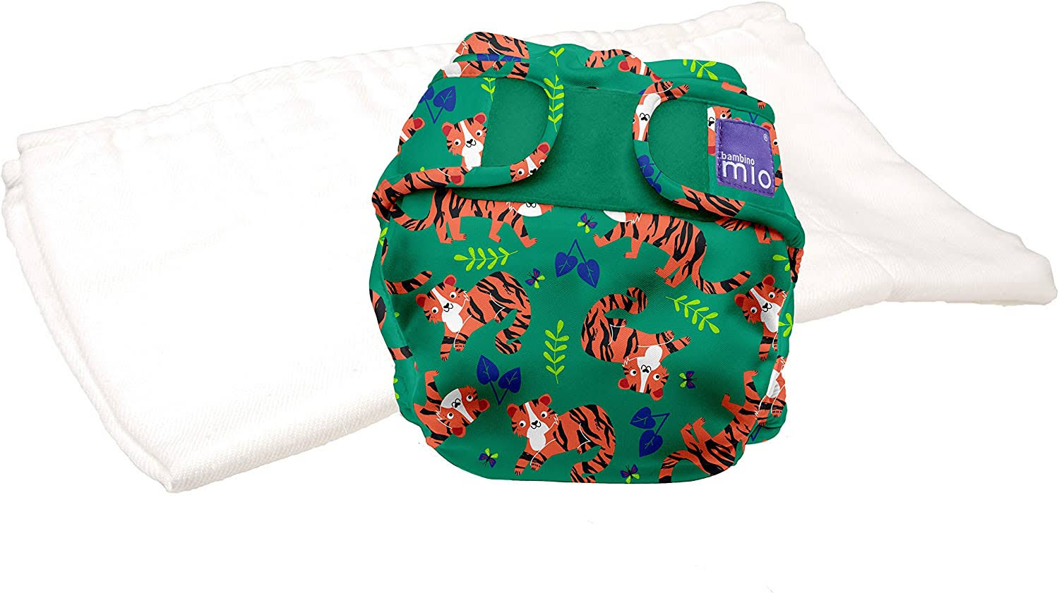Bambino Mio mioduo Two-Piece Cloth Diaper, Tiger Tango / Size Two