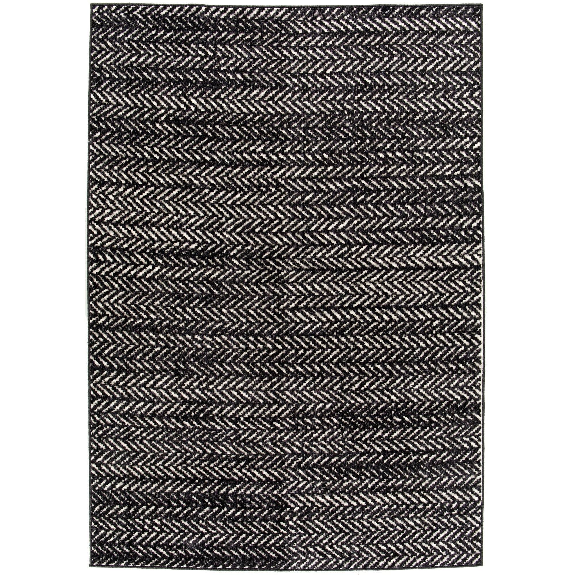 BALTA Tessin Charcoal 8 ft. x 10 ft. Contemporary Area Rug, Grey