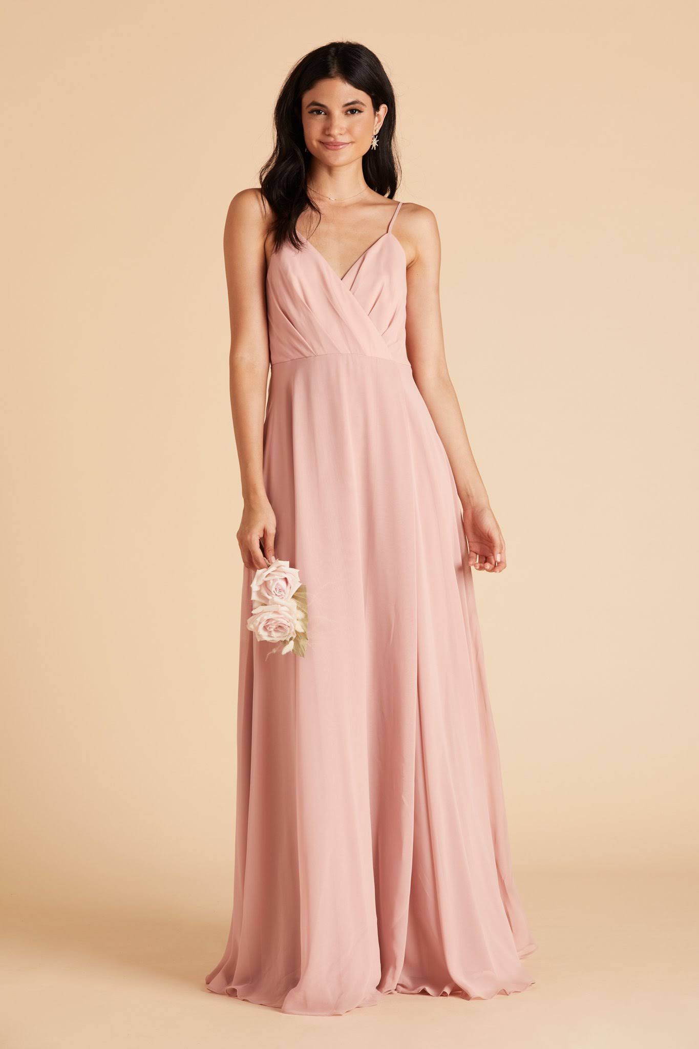 Kaia Chiffon Bridesmaid Dress in Dusty Rose XXL / Dusty Rose