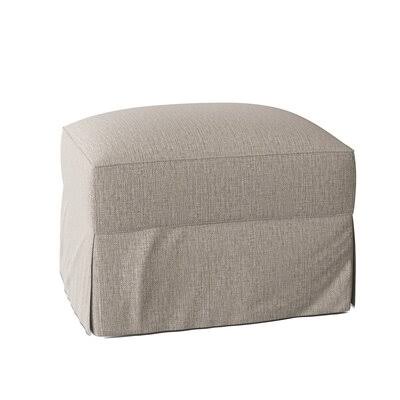 Young 29x22 Rectangle Standard Ottoman Body Fabric: Sustain Dursky Linen