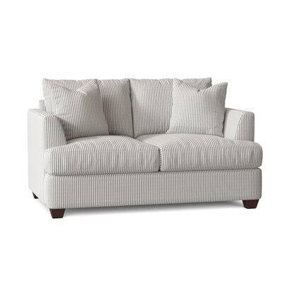 Kenna 63x22 Recessed Arm Loveseat Birch Lane Body Fabric: Cruise Adrift