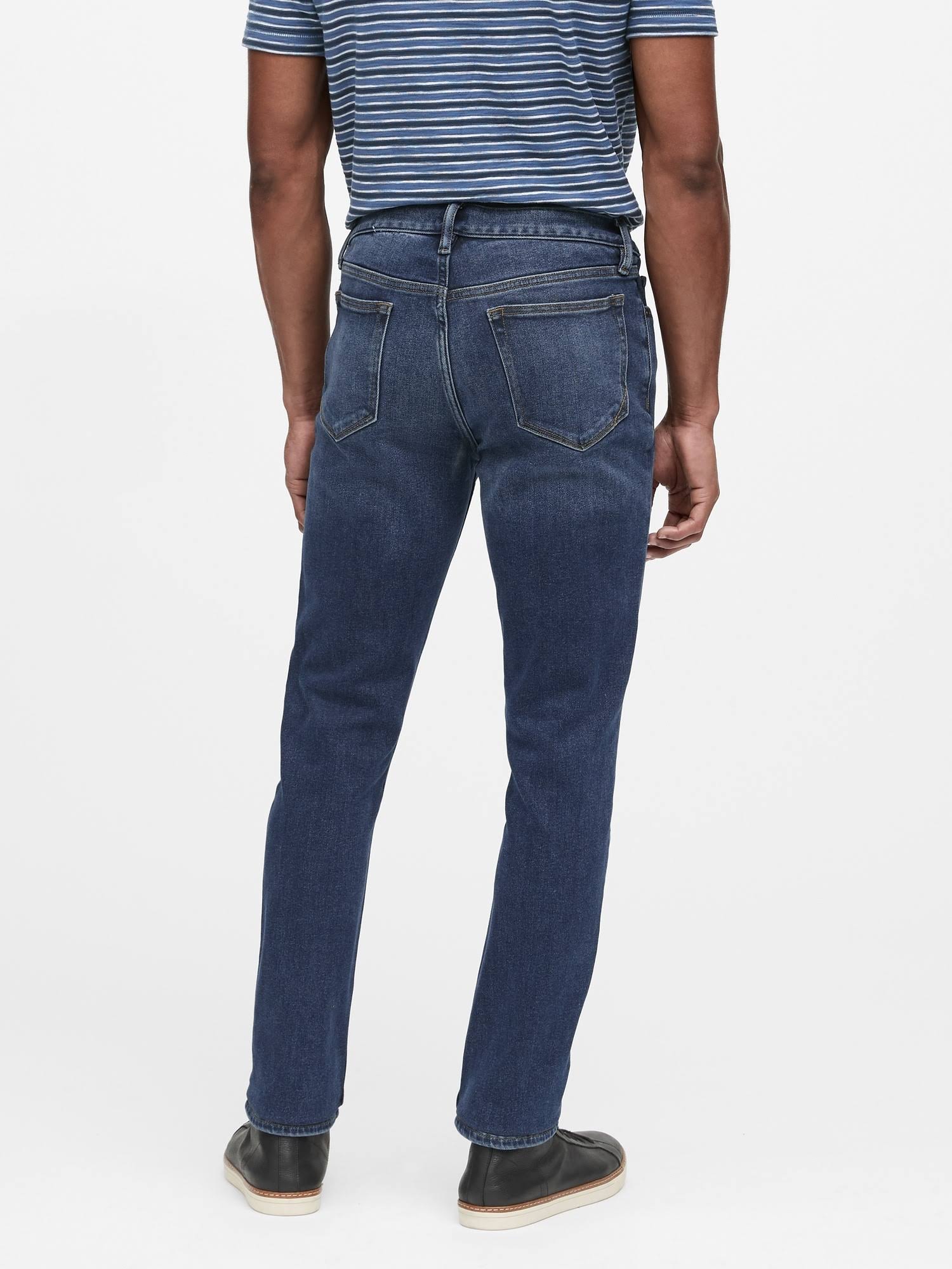 Banana Republic Men's Slim Legacy Jean Medium Wash Big and Tall Size 34W 36L