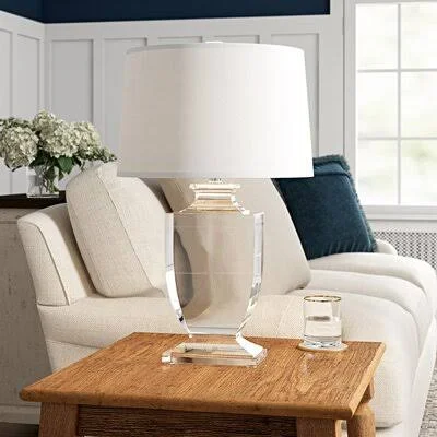 Truffi 26x22 Clear Table Lamp Everly Quinn
