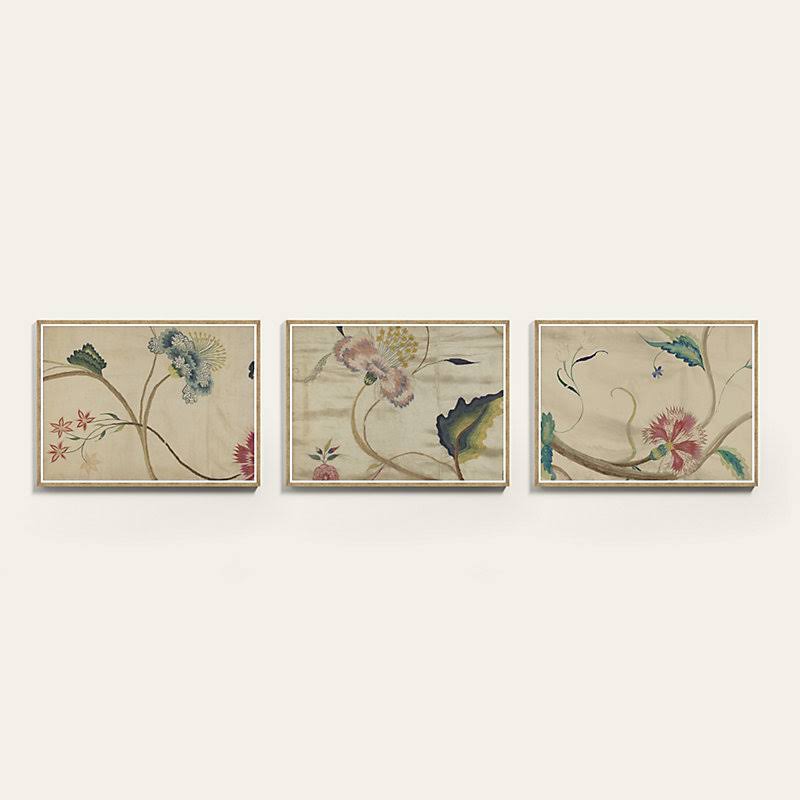 Vintage Floral Patterns Art 18x22 x 24x22 - Ballard Designs