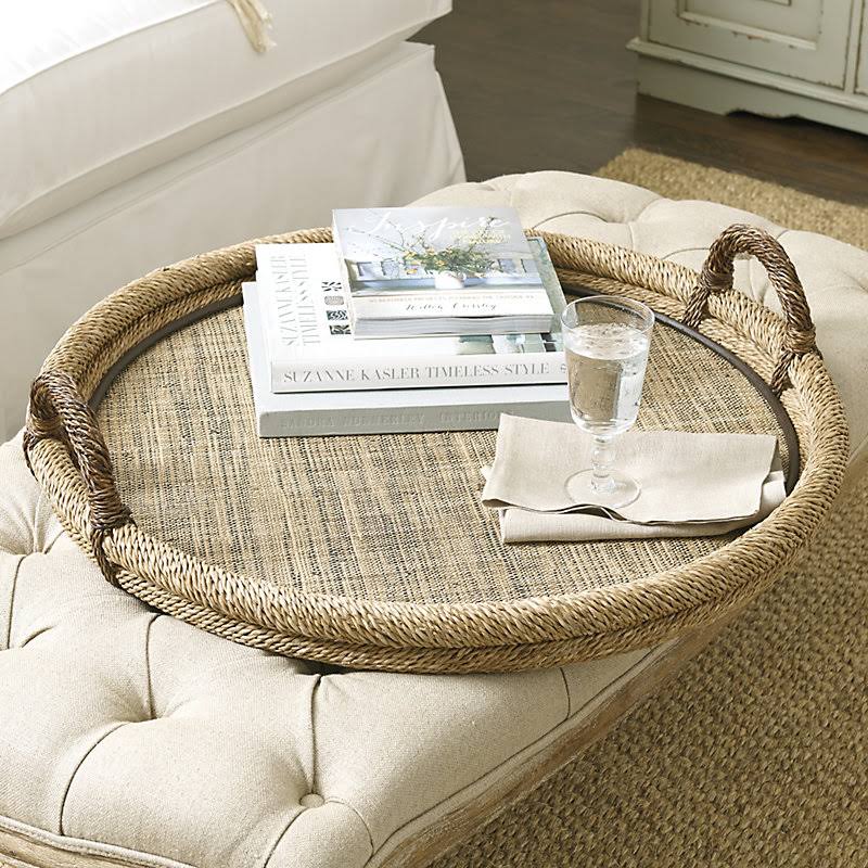 Woven Ottoman Tray - Ballard Designs