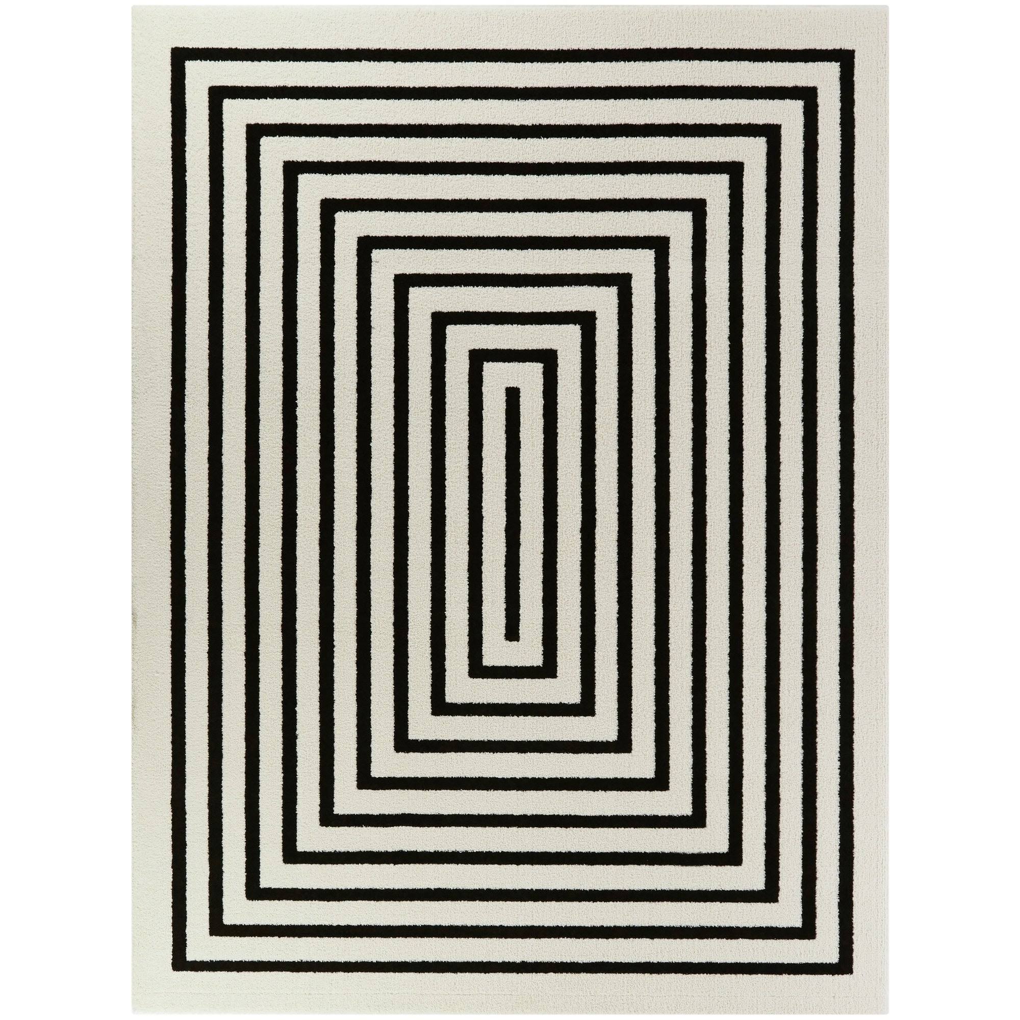 BALTA Burgess White 8 ft. x 10 ft. Contemporary Area Rug