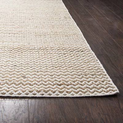 Highland Dunes Lorie Hand-Woven Sand Area Rug Size: Rectangle 3& x 5&