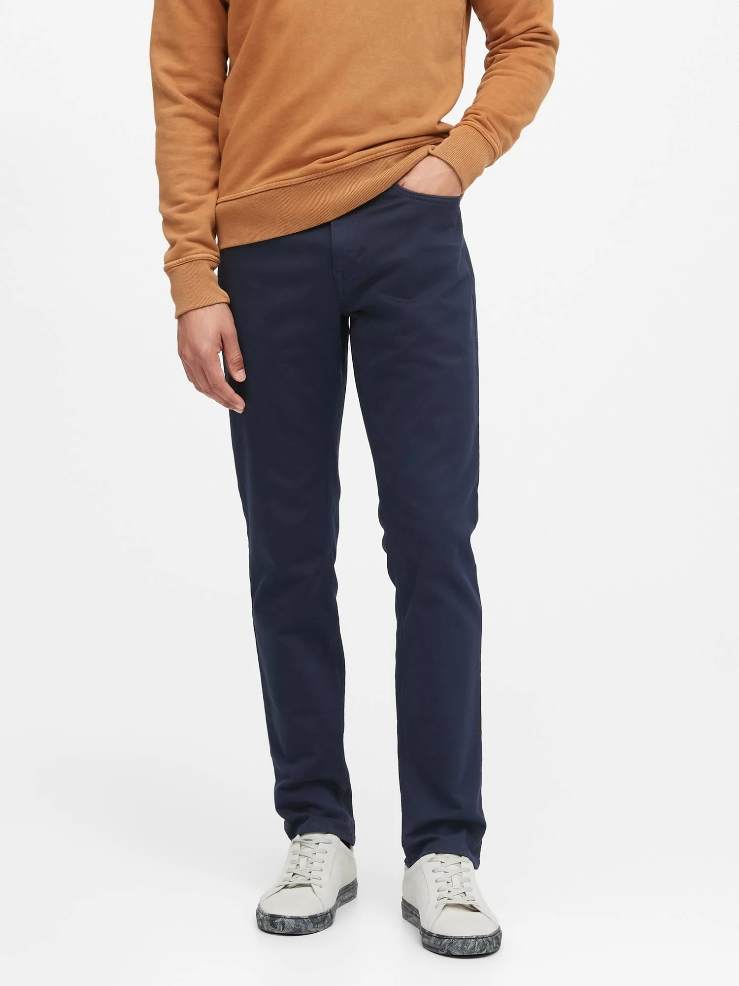 Banana Republic Men's Slim Traveler Pant Navy Size 28W 32L