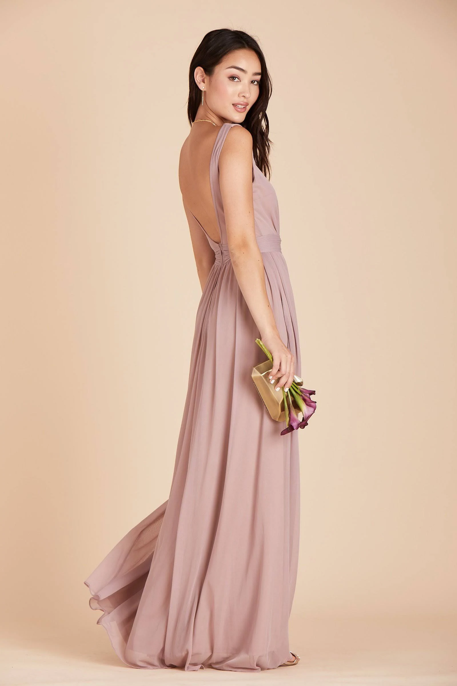 Birdy Grey Jan Bridesmaid Dress in Mauve XXL / Mauve