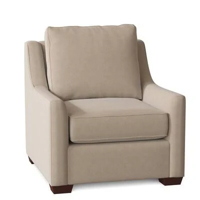 L? A 33x22 Wide Armchair Birch Lane Body Fabric: Tibby Linen