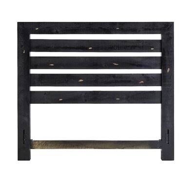 Lockridge Slat Headboard Size: Queen, Color: Distressed Black