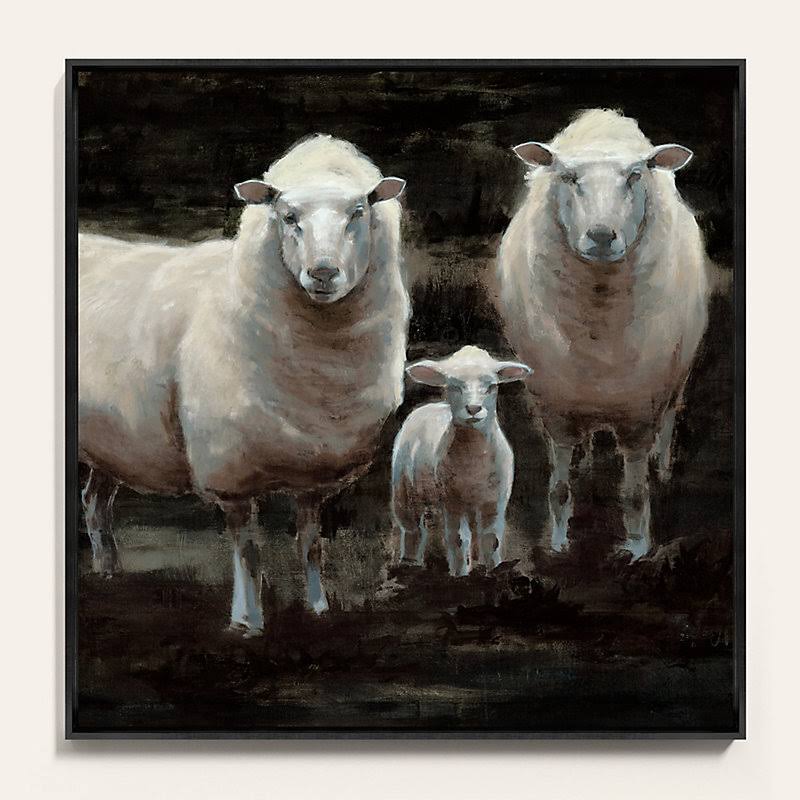 The Flock Framed Canvas 36x22 x 36x22 - Ballard Designs
