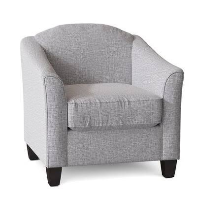Birkett Armchair Body Fabric: Zula Pumice, Leg Color: Black Walnut