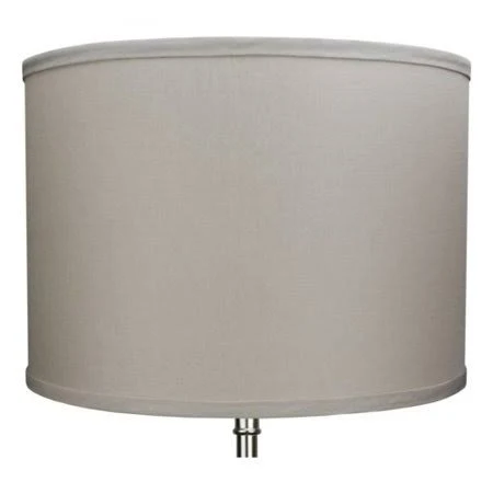 14x22 Linen Drum Lamp Shade Red Barrel Studio Color: Nickel/Stone