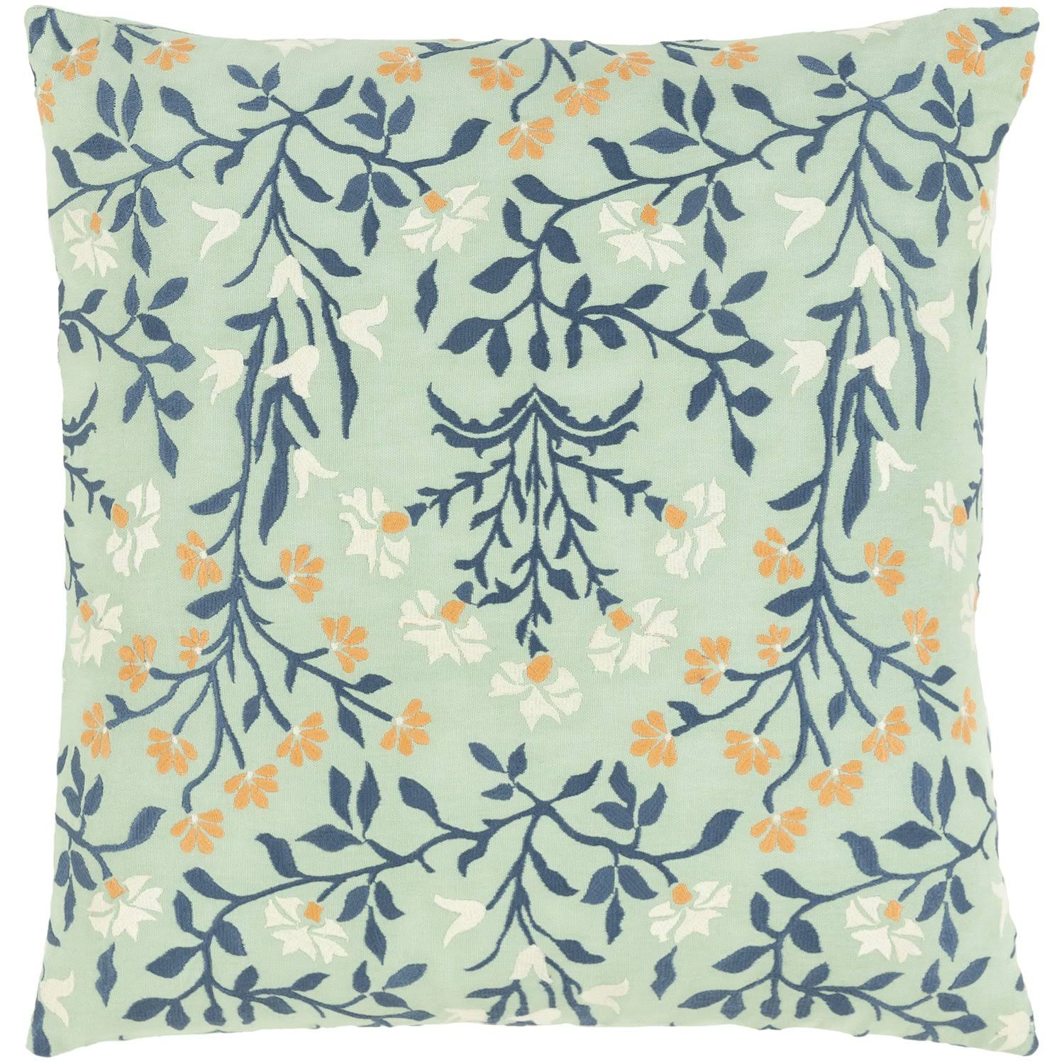 Surya SLT003-2020P Shelter 20 x 20 inch Mint/Navy/Saffron/White Pillow Kit Square
