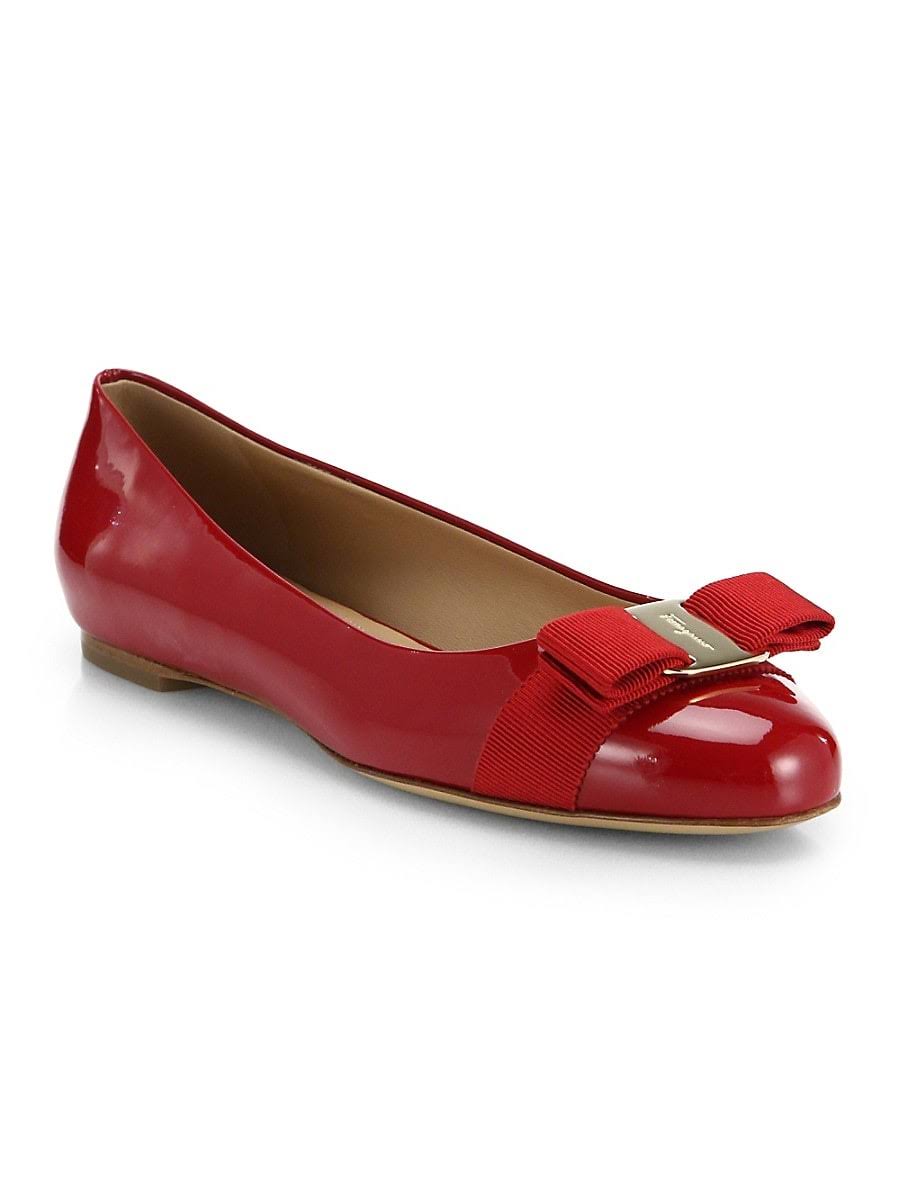 Salvatore Ferragamo Women Varina Ballet Flat Blue Size 6