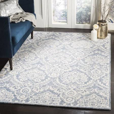 Darby Home Co Leedy Hand-Tufted Wool Blue Area Rug, Size: Rectangle 5' x 8'
