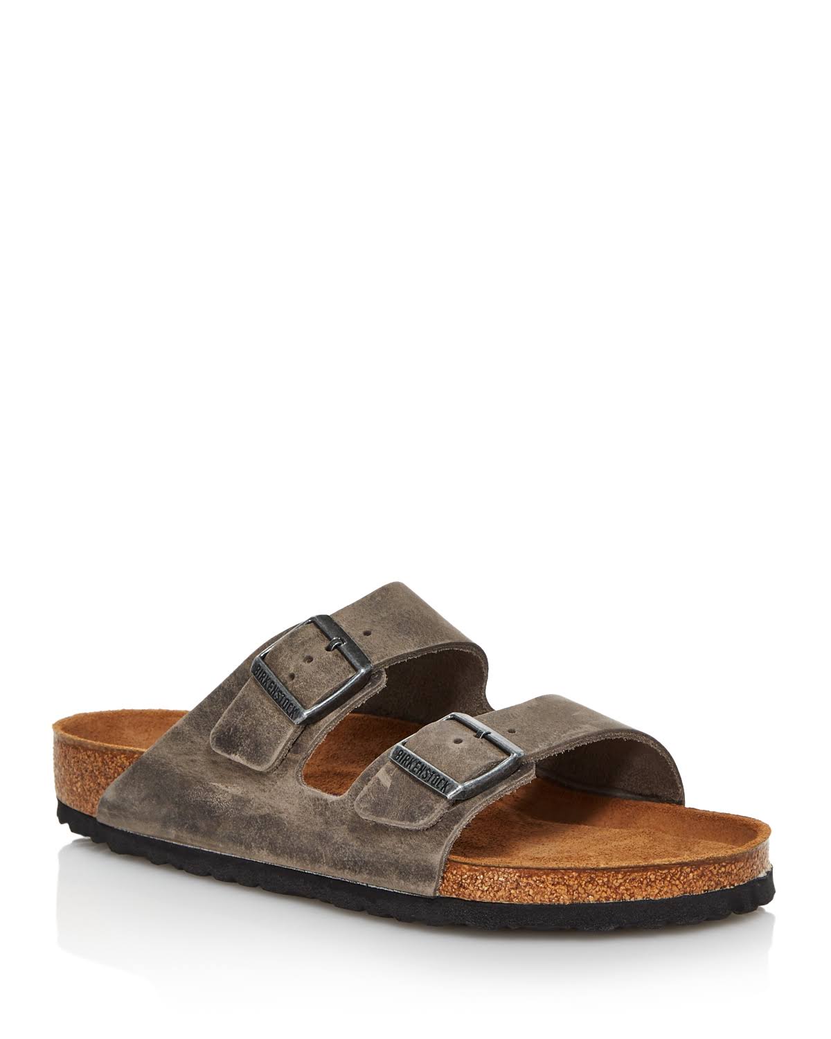 Birkenstock Arizona Soft Footbed (43 Iron Oiled Leather)