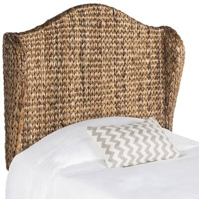 Colrain Wingback Headboard Size: Twin, Color: Brown